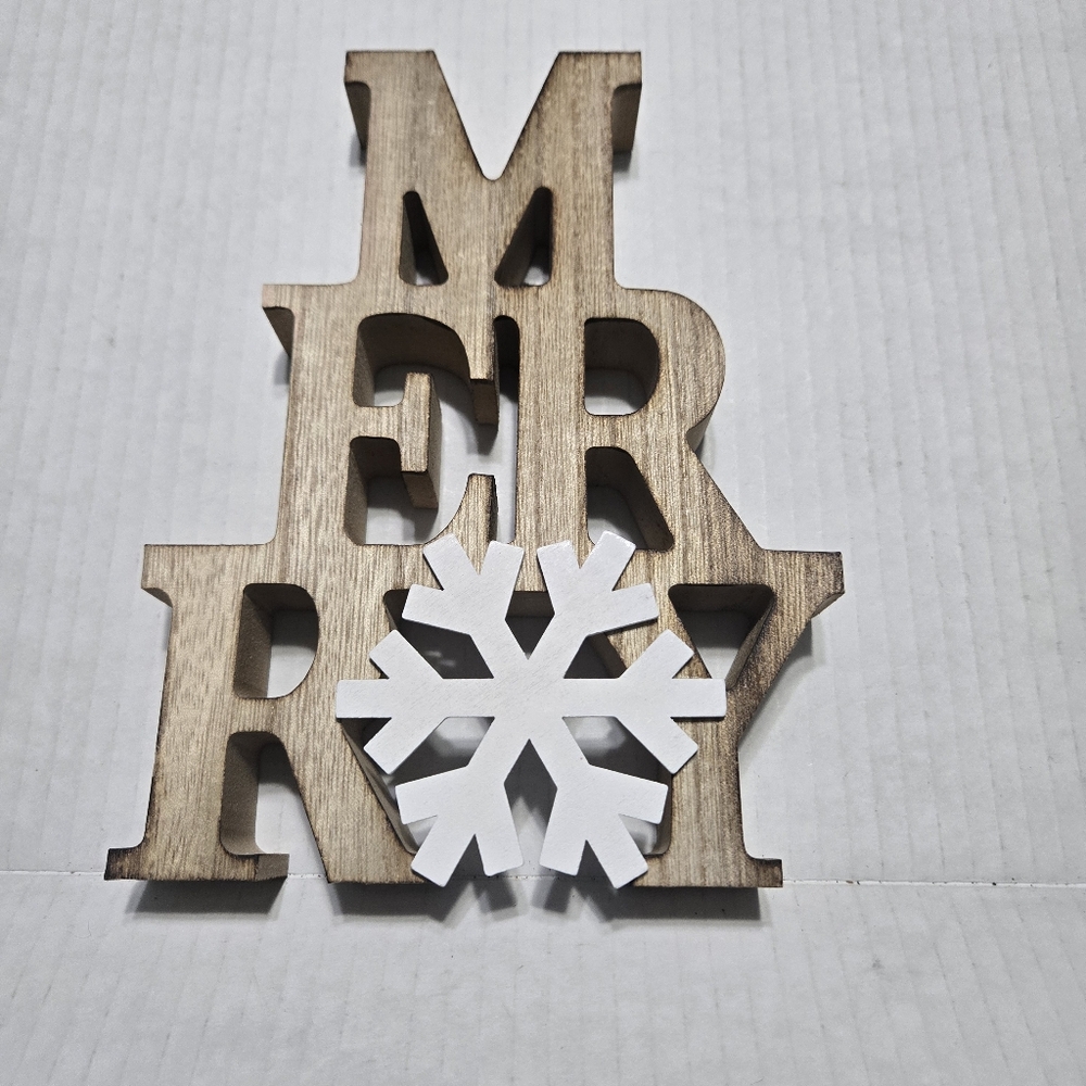 Merry Christmas Tabletop Sign  NEW